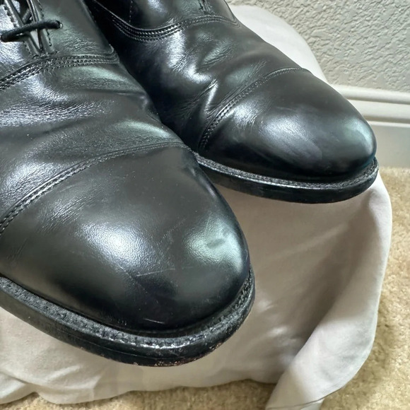 Allen Edmonds Park Avenue Oxfords Men\'s  Black Leather Cap Toe Shoes Size 11A main image 12